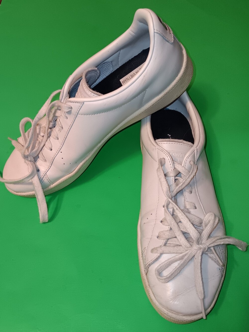 Converse Pro Leather 76 Ox Low 'Buff'(155669C)White ColorPreowned Men's Sz 10